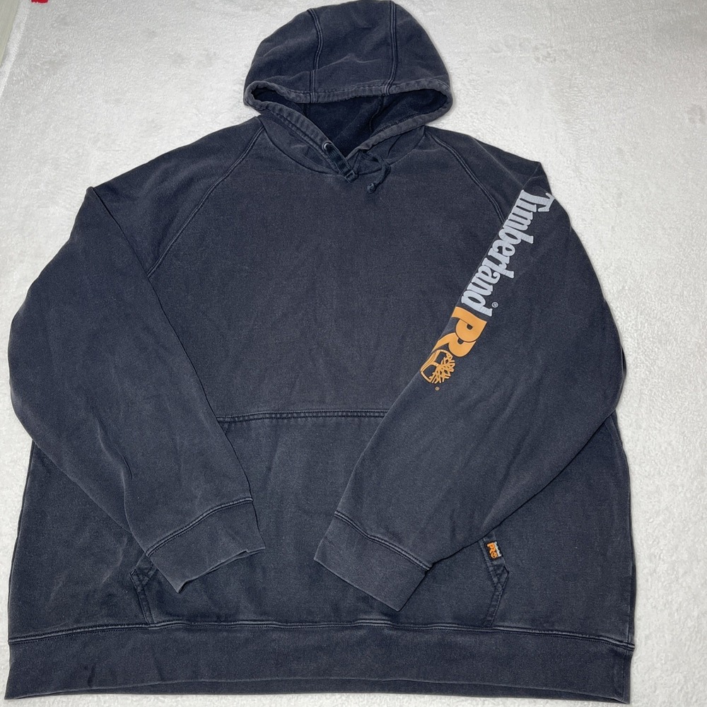 Timberland Pro Mens Black Hoodie Size 2XL Hunting Work Wear Fishing Hiking
